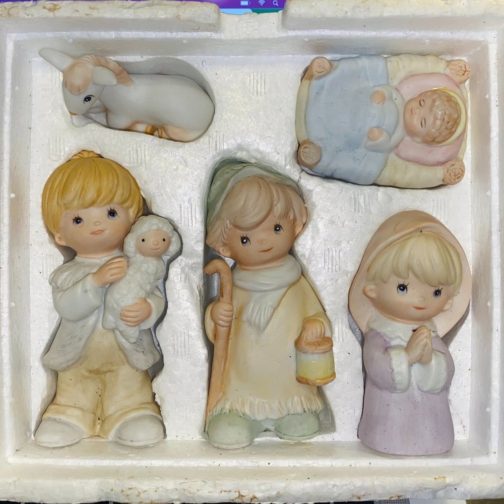 🇺🇸ALS🇺🇸 EUC Homco Children Nativity Set 5502